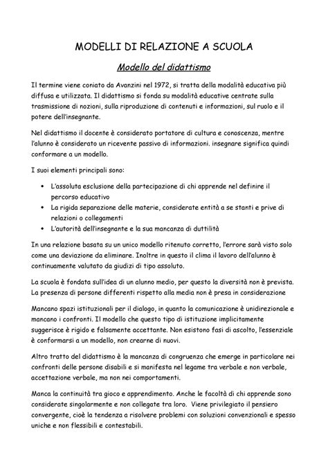 gucci modello di relazione disciplinare scuola media